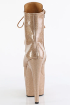 Pleaser USA Adore-1020GP 7inch Pleaser Boots - Gold Glitter-Pleaser USA-Pole Junkie