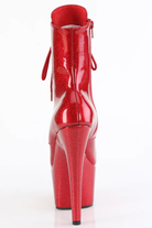 Pleaser USA Adore-1020GP 7inch Pleaser Boots - Ruby Glitter-Pleaser USA-Pole Junkie