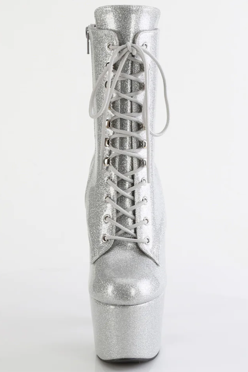 Silver pleaser deals boots