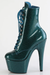 Pleaser USA Adore-1020GP 7inch Pleaser Boots - Teal Glitter-Pleaser USA-Pole Junkie