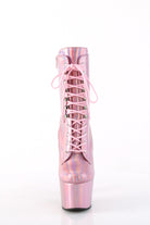 Pleaser USA Adore-1020HG 7inch Pleaser Boots - Holographic Baby Pink-Pleaser USA-Pole Junkie