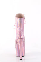 Pleaser USA Adore-1020HG 7inch Pleaser Boots - Holographic Baby Pink-Pleaser USA-Pole Junkie