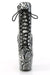 Pleaser USA Adore-1020SPWR 7inch Pleaser Boots - Black Snake-Pleaser USA-Pole Junkie