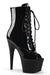 Pleaser USA Adore-1021 7inch Pleaser Peep toe Boots - Patent Black-Pleaser USA-Pole Junkie