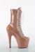 Pleaser USA Adore-1040TT 7inch Pleaser Boots - Patent Blush/White-Pleaser USA-Pole Junkie