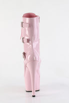 Pleaser USA Adore-1043 7inch Pleaser Boots - Patent Baby Pink-Pleaser USA-Pole Junkie