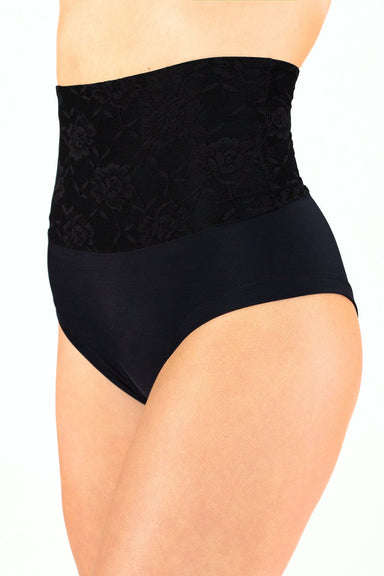 Dragonfly Betty High-Waisted Shorts - Lace Black-Dragonfly-Pole Junkie