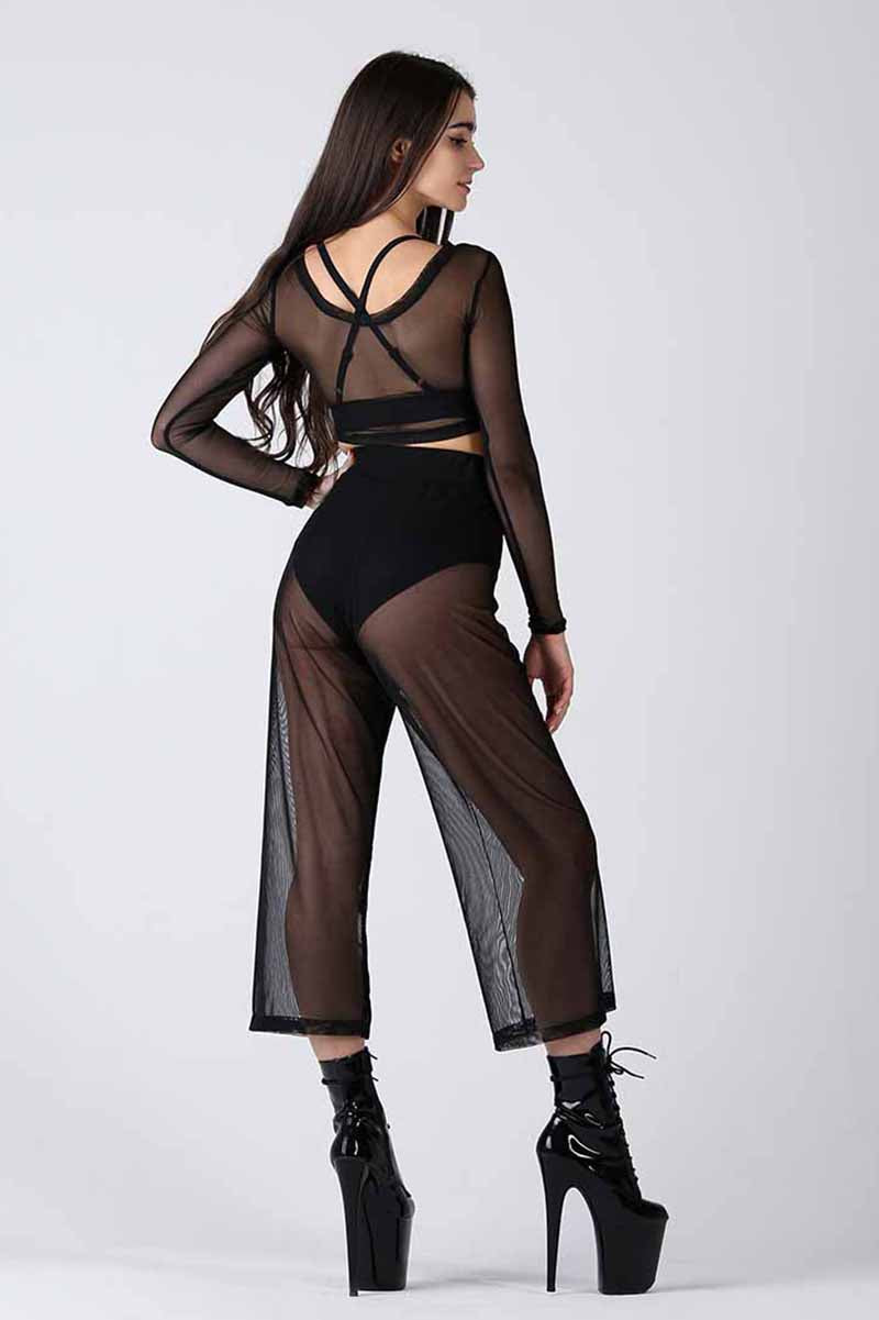 REV ACTIV Mesh Flow Pants - Black-REV ACTIV-Pole Junkie