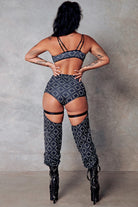 CXIX 119 Bralette - Black Print-Creatures of XIX-Pole Junkie