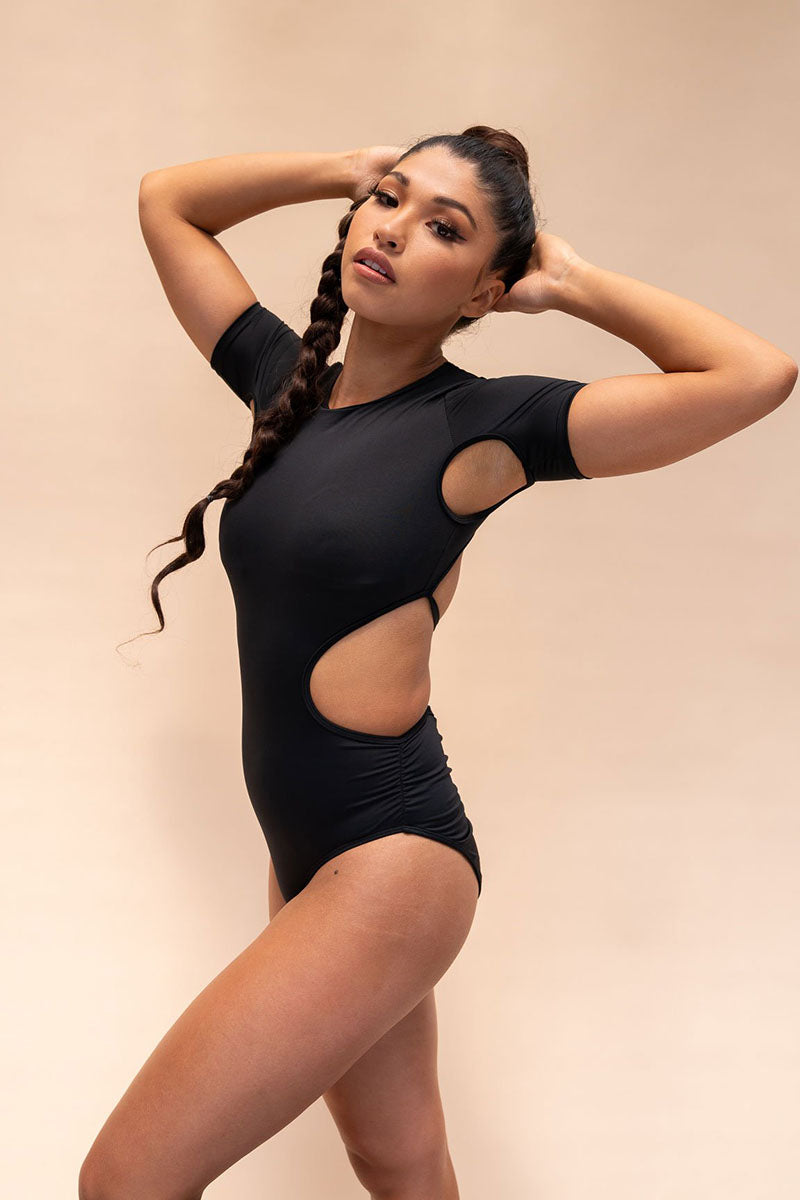 Lunalae Camlie Bodysuit - Recycled Black-Lunalae-Pole Junkie