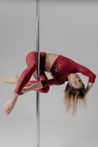 Paradise Chick Superhero Series Sticky V- String Leggings - Cherry Leopard-Paradise Chick-Pole Junkie