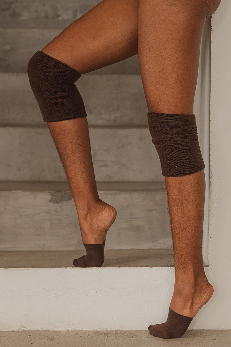 Rolling Contemporary Dance Socks - Chocolate-Rolling-Pole Junkie
