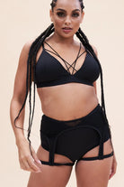 Lunalae Cora High Waist Bottoms - Recycled Black-Lunalae-Pole Junkie