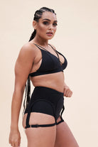 Lunalae Cora High Waist Bottoms - Recycled Black-Lunalae-Pole Junkie