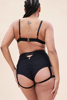 Lunalae Cora High Waist Bottoms - Recycled Black-Lunalae-Pole Junkie