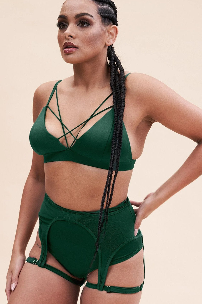 Lunalae Lily Top - Recycled Moss Green-Lunalae-Pole Junkie