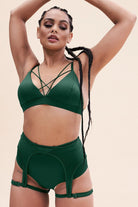 Lunalae Cora High Waist Bottoms - Recycled Moss Green-Lunalae-Pole Junkie