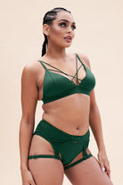 Lunalae Cora Low Waist Bottoms - Recycled Moss Green-Lunalae-Pole Junkie
