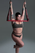 Rolling Vento Glam Reversible Top - Black Lurex / Beige-Rolling-Pole Junkie