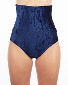 Dragonfly Betty High-Waisted Shorts - Velvet Blue-Dragonfly-Pole Junkie