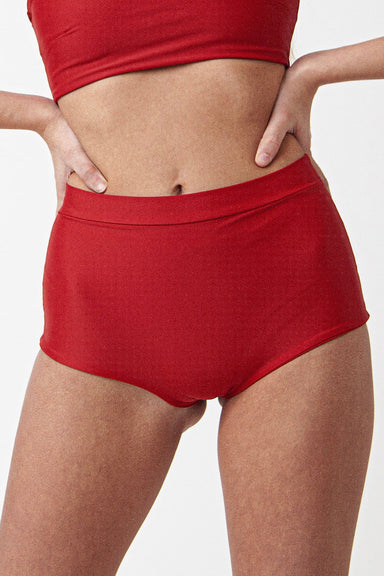 FANNA Basic Shorts - Red-FANNA-Pole Junkie