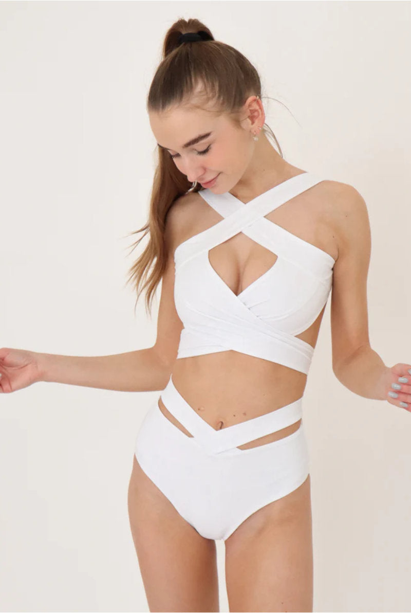 FANNA X Bottoms - White-FANNA-Pole Junkie