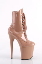 Pleaser USA Flamingo-1020 8inch Pleaser Boots - Blush-Pleaser USA-Pole Junkie