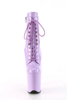 Pleaser USA Flamingo-1020 8inch Pleaser Boots - Patent Lavender-Pleaser USA-Pole Junkie