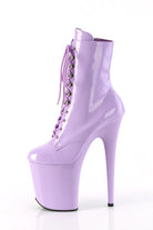 Pleaser USA Flamingo-1020 8inch Pleaser Boots - Patent Lavender-Pleaser USA-Pole Junkie