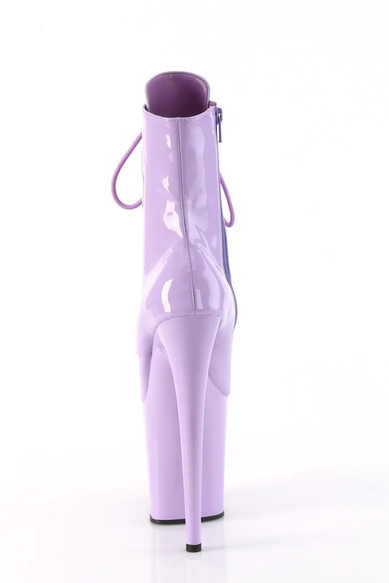 Pleaser USA Flamingo-1020 8inch Pleaser Boots - Patent Lavender-Pleaser USA-Pole Junkie