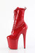 Pleaser USA Flamingo-1040GP 8inch Pleaser Boots - Ruby Glitter-Pleaser USA-Pole Junkie