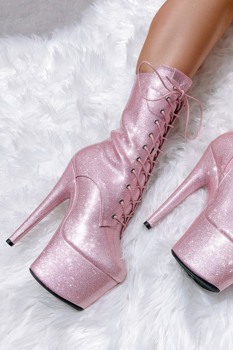 Hella Heels The Glitterati 7inch Boots - Sugarbaby-Hella Heels-Pole Junkie