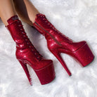 Hella Heels The Glitterati 8inch Boots - Kansass-Hella Heels-Pole Junkie