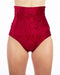 Dragonfly Betty High-Waisted Shorts - Velvet Red-Dragonfly-Pole Junkie