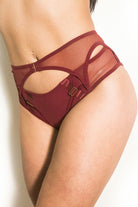 Tatiana Activewear Kaizen Shorts - Burgundy-Tatiana Activewear-Pole Junkie