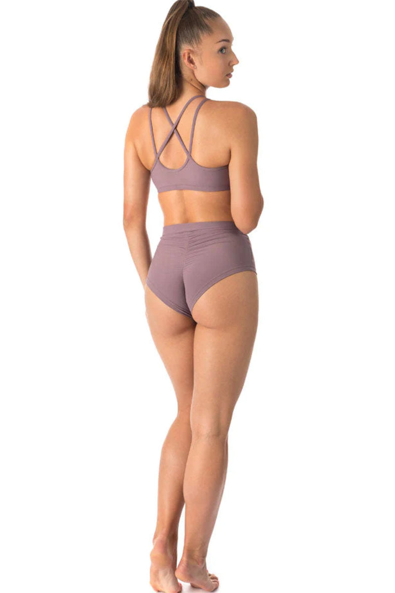 Dragonfly Lola High-Waisted Shorts - Lilac-Dragonfly-Pole Junkie