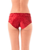 Dragonfly Hot Pants - Velvet Red-Dragonfly-Pole Junkie