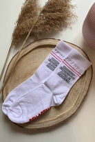 REV ACTIV Nobody Knows I'm a Poledancer Socks - White-REV ACTIV-Pole Junkie