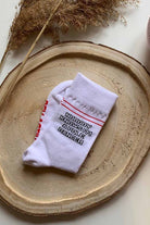 REV ACTIV Nobody Knows I'm a Poledancer Socks - White-REV ACTIV-Pole Junkie