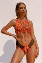 CXIX Nyx SAFARI Top - Orange Cheetah-Creatures of XIX-Pole Junkie