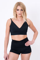 Pole Addict Kopia Basic High Waisted Shorts - Black-Pole Addict-Pole Junkie
