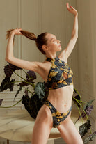 Shark Polewear Tanna Top - Gold Jungle-Shark Polewear-Pole Junkie