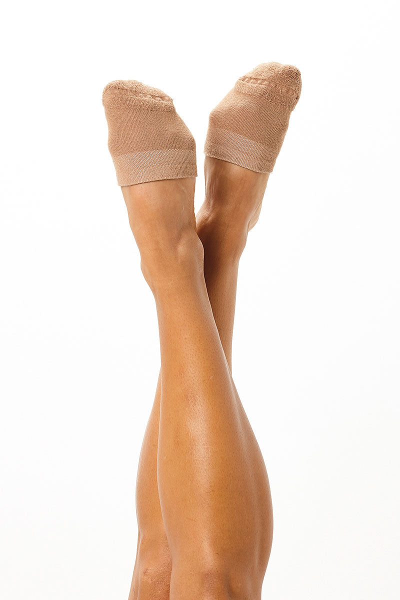 Rolling Contemporary Dance Socks - Caramel · Pole Junkie