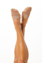 Rolling Contemporary Dance Socks - Caramel-Rolling-Pole Junkie