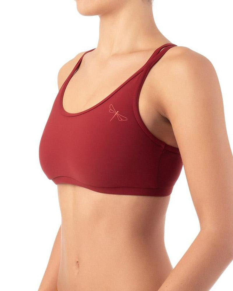 Dragonfly Nicole Top - Burgundy-Dragonfly-Pole Junkie