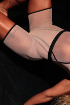 Rolling Bumper Shorts - Mesh Beige-Rolling-Pole Junkie