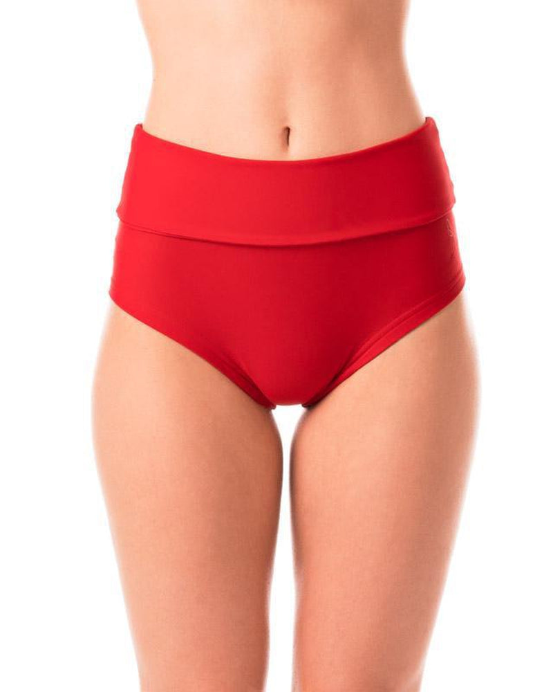 Dragonfly Betty High-Waisted Shorts - Red-Dragonfly-Pole Junkie
