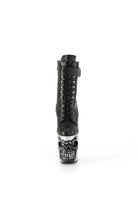 Pleaser USA Rapture-1020STR-02 8inch Pleaser Boots - Matte Black/Silver-Pleaser USA-Pole Junkie