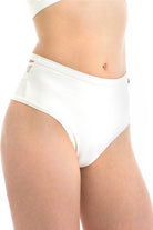 Poledancerka X High Leg Shorts - Ivory White-Poledancerka-Pole Junkie