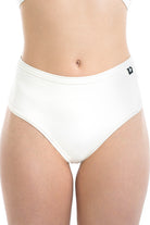 Poledancerka X High Leg Shorts - Ivory White-Poledancerka-Pole Junkie
